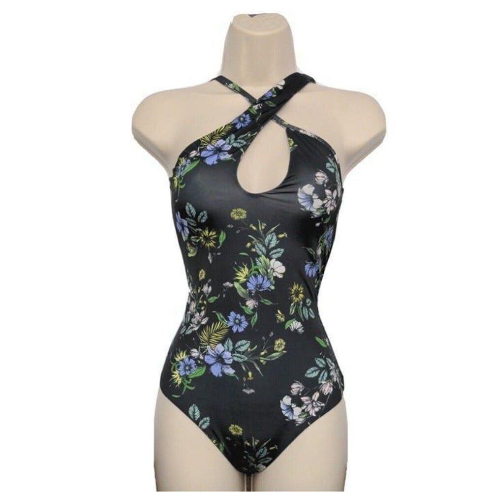 AFRM Sleeveless Bodysuit Celyn Sleeveless Spring Noir Bouquet Size Medium NEW